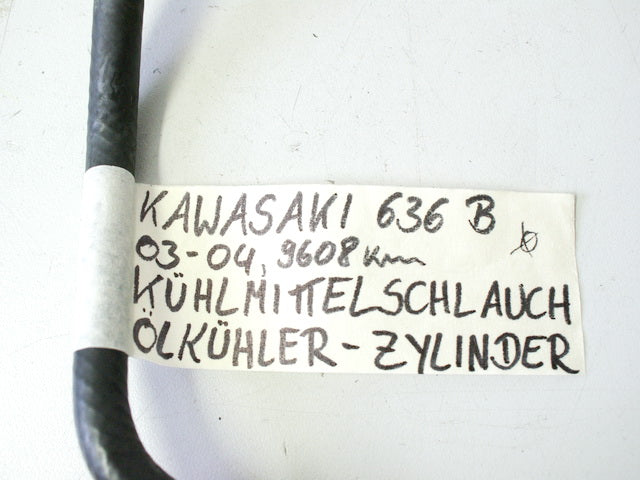 KAWASAKI ZX-6R 636 B Kühlerschlauch Ölkühler --> Motor (Zylinder) 03-04