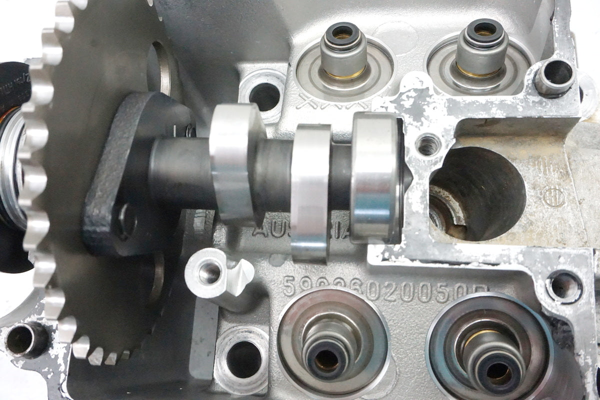 KTM 450 EXC Zylinderkopf Nockenwelle Ventile Kipphebel Cylinder Head