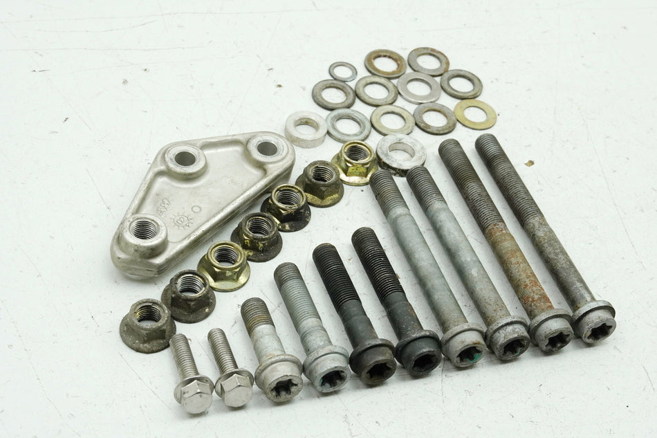 TRIUMPH SPEED TRIPLE 955 i 595 N HALTERUNG MOTOR SCHRAUBE ACHSE MOTORHALTER
