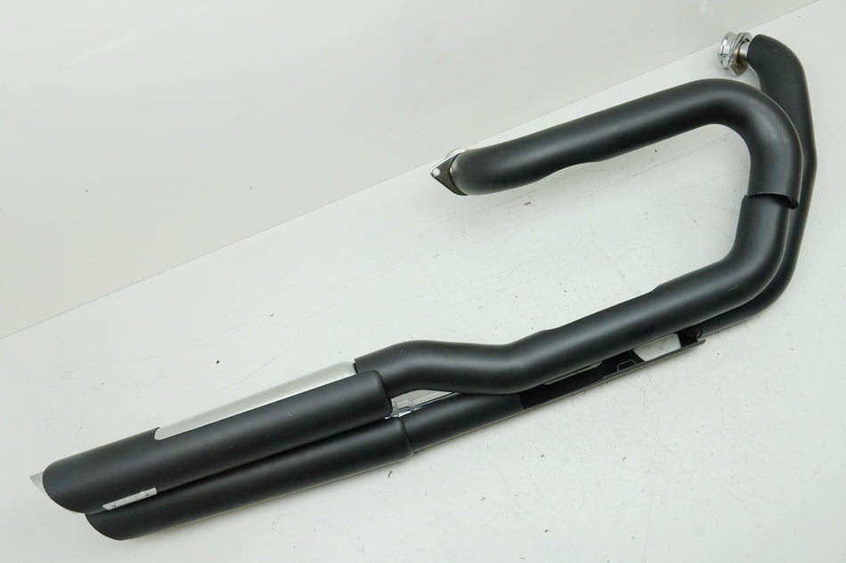 YAMAHA XVS 950 XV 950 Escape Twin Slash Staggered Black Silenciador Sistema