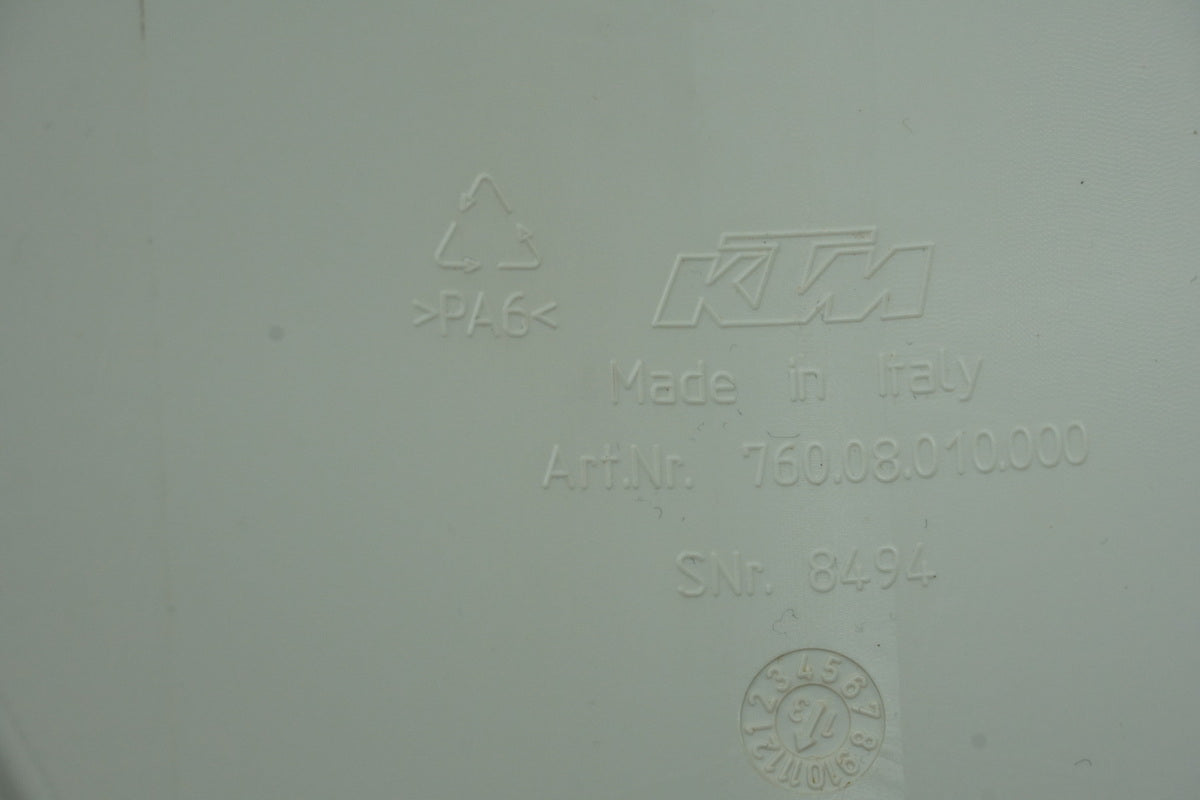 KTM 690 DUKE guardabarros delantero original, blanco, tapa protectora, cubierta