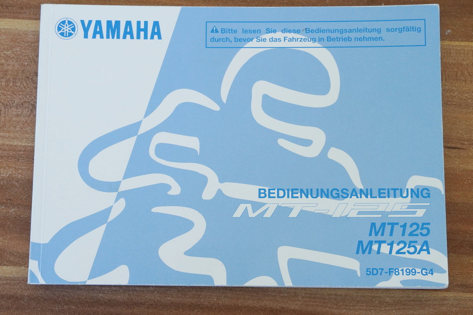 YAMAHA MT 125 A RE11 (RE29) Manual de instrucciones Manual del propietario