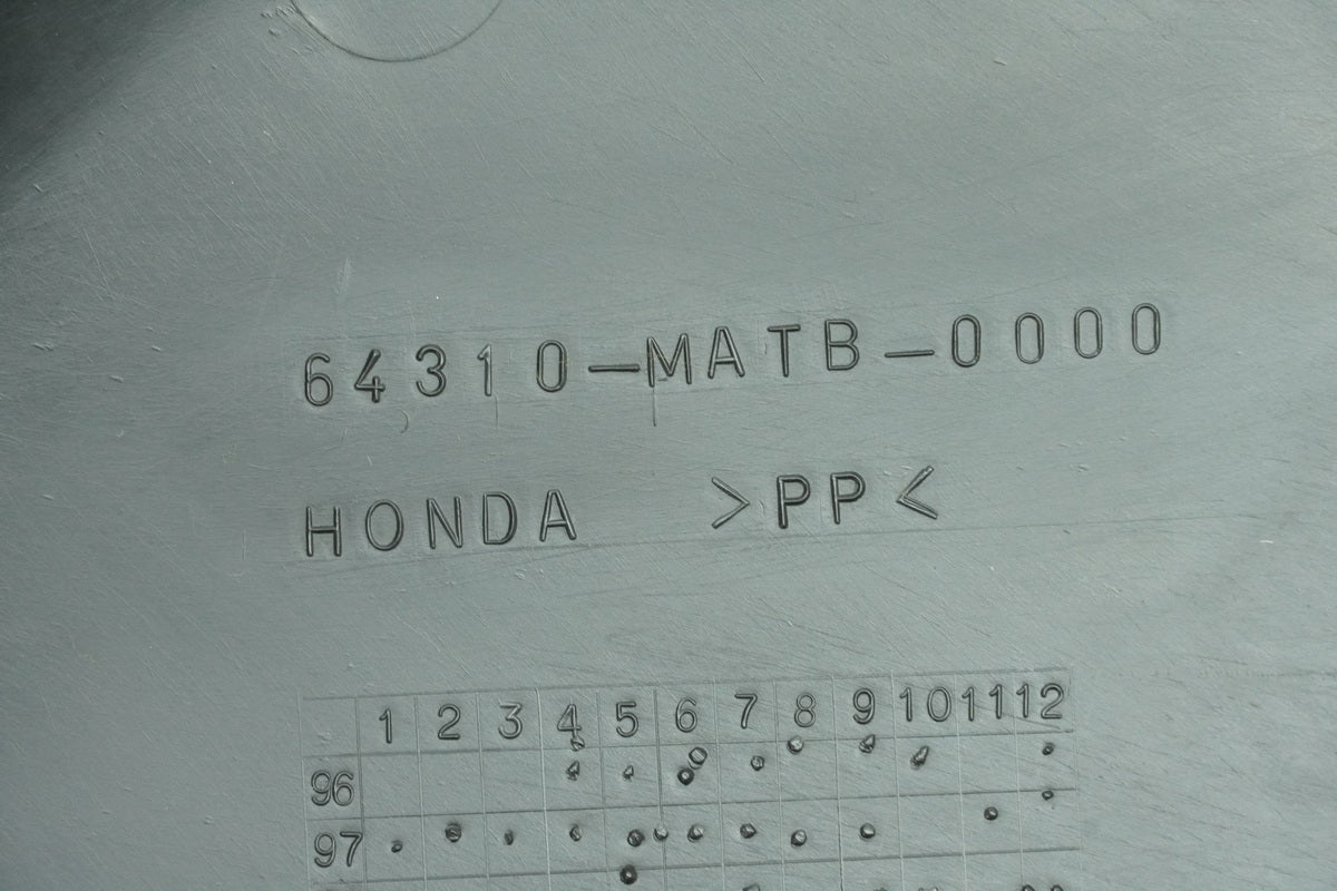 HONDA CBR 1100 XX SC35 Carenado Depósito derecho Cubierta Salpicadero Tapa Embellecedor