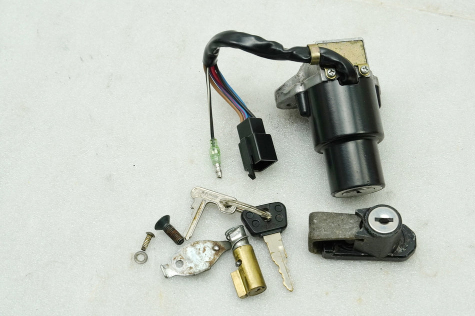 YAMAHA DT 125 R 4BL Interruptor de encendido original Bloqueo de manillar Bloqueo de casco 1 llave