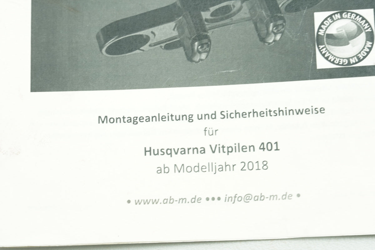 HUSQVARNA Vitpilen HQV 401 Tija superior ABM Superbike para elevadores de manillar