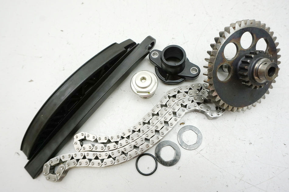 KTM 1290 SUPERDUKE R timing chain front cylinder head guide rails idler gear