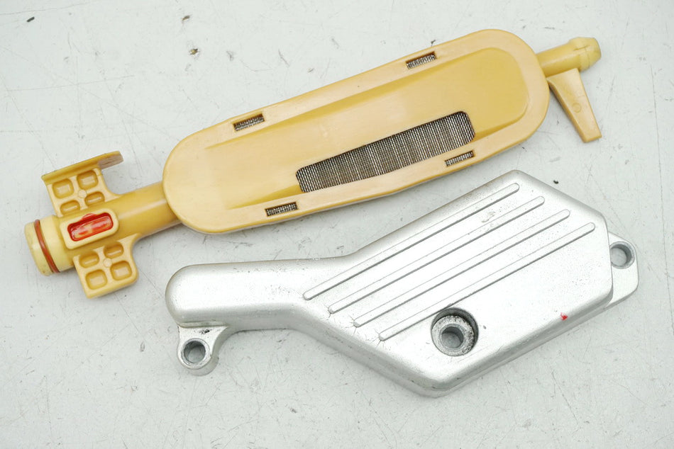 YAMAHA XV 535 VIRAGO MOTORDECKEL LINKS ABDECKUNG ÖLSIEB COVER