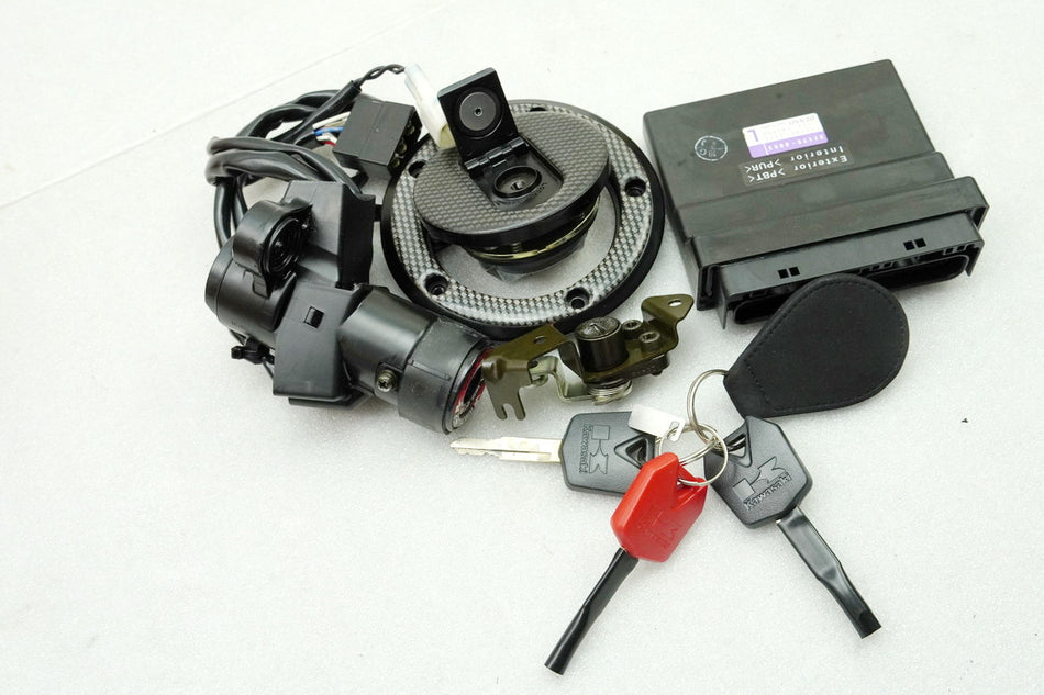 KAWASAKI Z 750 ZR750J Juego de cerraduras y CDI, interruptor de encendido, 3 llaves, tapa del tanque 04-06