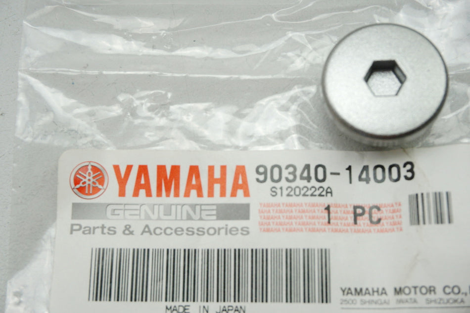 Yamaha Tapón de Drenaje Tornillo Cilindro original 90340-14003 WR YFM XVS NUEVO
