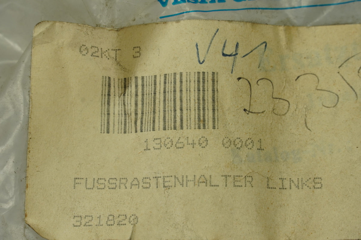 Vespa Gilera Fußrastenhalter links Halter Fußraste Fußrastenträger Halteplatte