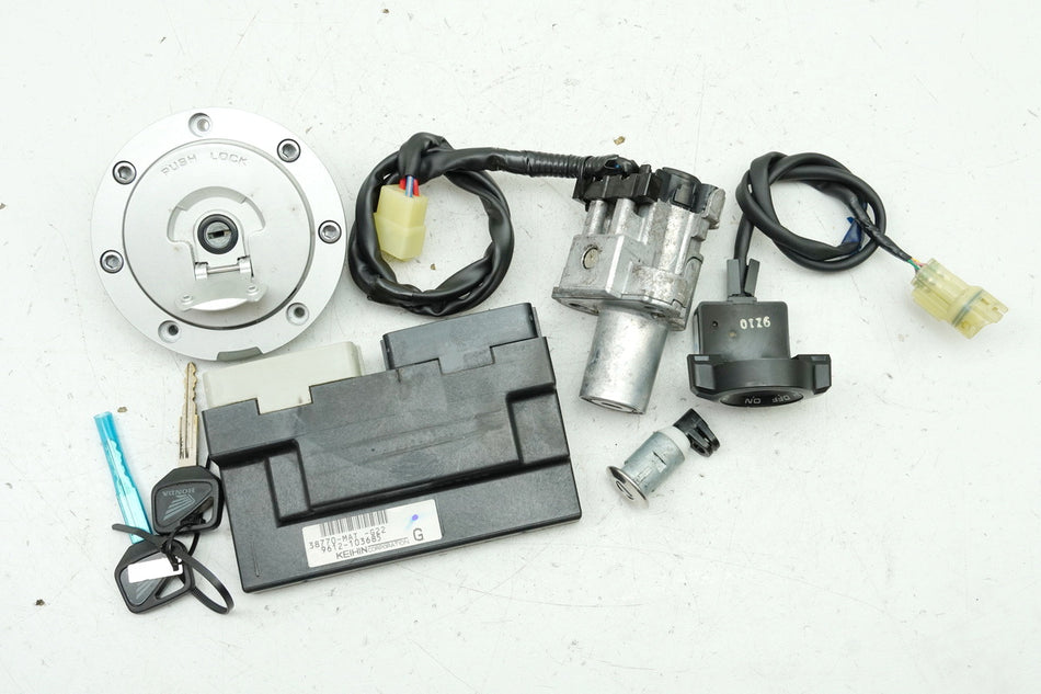 HONDA CBR 1100 XX SC35 Kit de cerraduras y unidad de control CDI conmutador de encendido 2 llaves Hiss