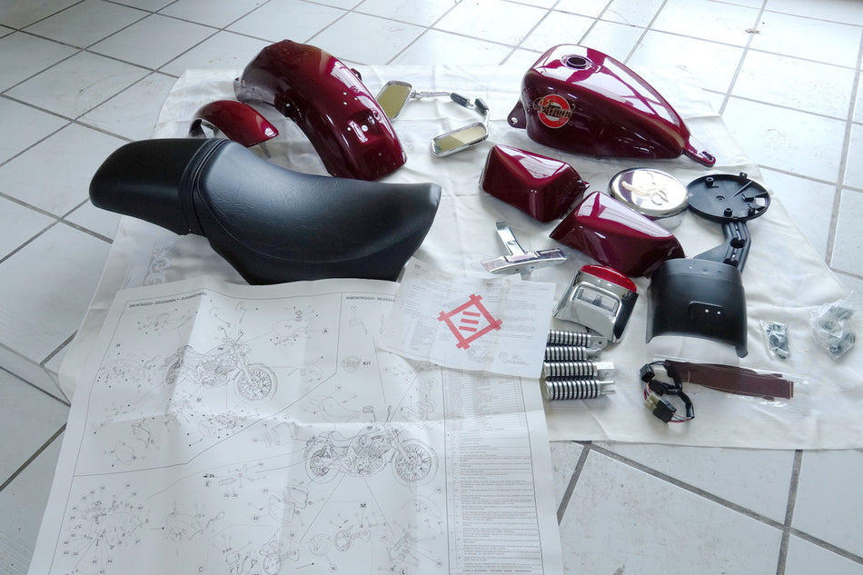 YAMAHA XV 535 VIRAGO 2YL Paint Set Tank Custom Conversion Kit Fenders Seat
