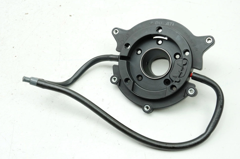DUCATI MONSTER 696 ABS M5 Tubo de llenado de depósito Soporte Tapón de depósito 1626 km
