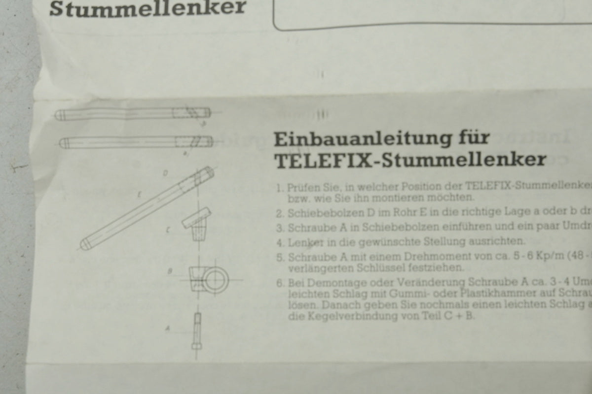 Stummel Telefix Stummellenker Race 35 mm Gabel Klemmung 22 mm Lenkerstummel