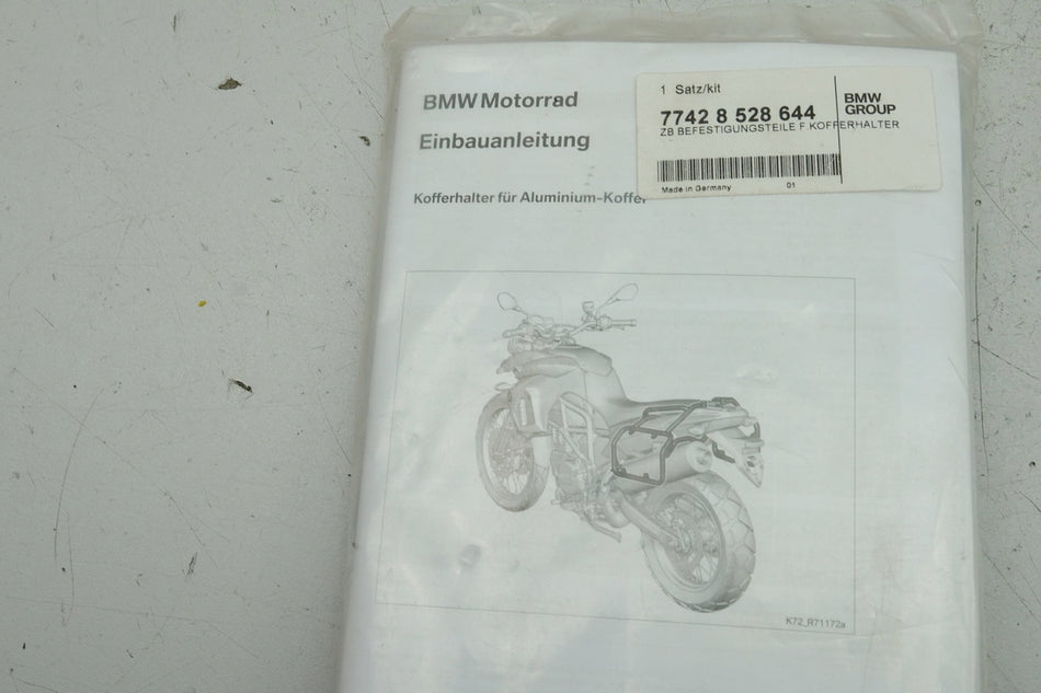 BMW Satz Anbauteile Kofferträger Befestigungsteile Kofferhalter NEU 77428528644