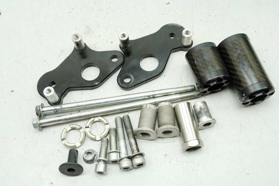 SUZUKI GSX-R 750 WVCW K8 K9 L0 600 Soporte Motor Eje Topes Anticaída Tornillos