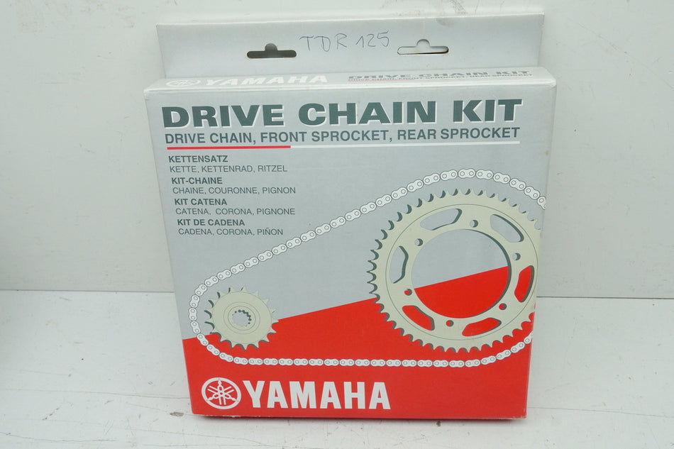 YAMAHA TDR 125 Kettensatz original Kette Ritzel Kettenrad 57 NEU