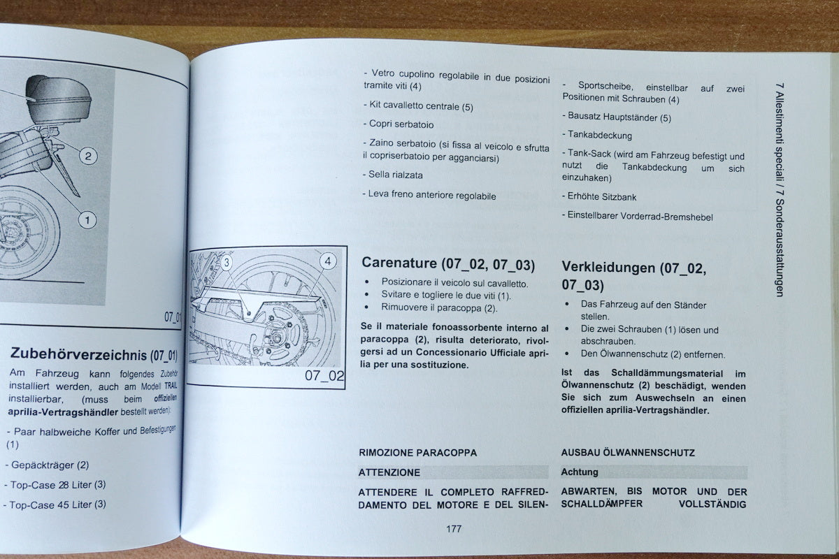 Aprilia Pegaso 650 Strada Bedienungsanleitung Handbuch Betriebsanleitung original