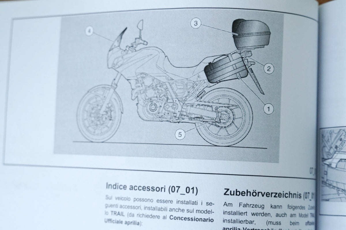 Aprilia Pegaso 650 Strada Bedienungsanleitung Handbuch Betriebsanleitung original