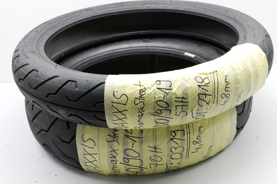 KAWASAKI EN 500 Maxxis Promaxx Street 140/90-15 70H y 100/90-19 57H Juego de neumáticos