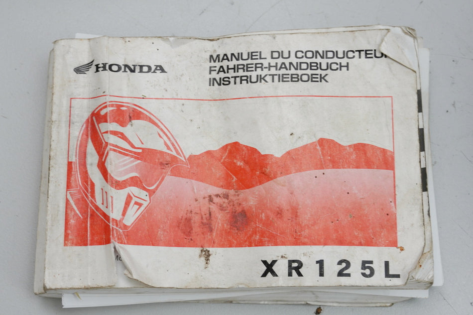 HONDA XR 125 L JD19 Manual del Conductor Manual de Instrucciones