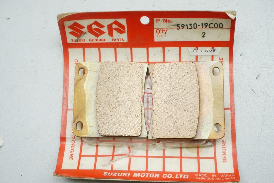 Pastillas de freno Suzuki 59130-19C00 (59100-19820) originales - NUEVAS