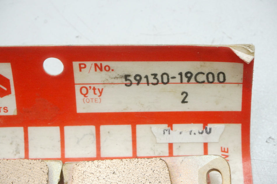 Pastillas de freno Suzuki 59130-19C00 (59100-19820) originales - NUEVAS