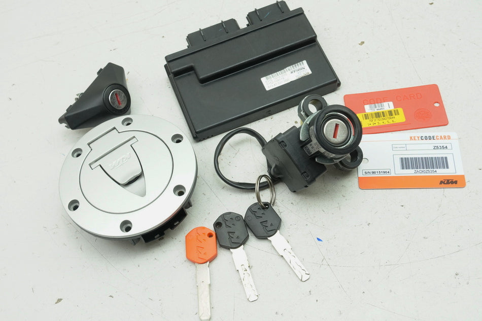 KTM 1290 SUPERDUKE R Kit de cerraduras y CDI Unidad de control Conmutador de encendido Tapa de gasolina Llave