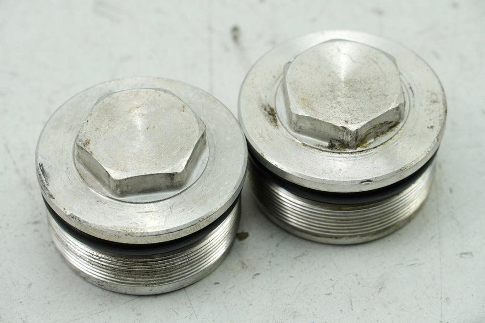 YAMAHA FZS 600 RJ02 FAZER Gabel Verschluß Schraube Stopfen Kappe - Paar