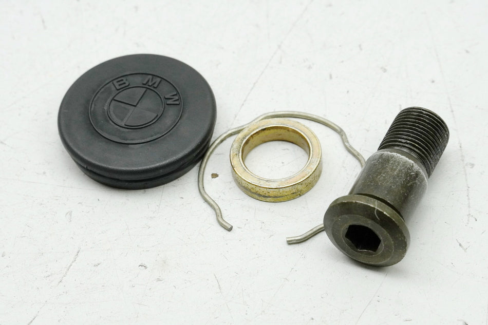 BMW R 850 R 259 Perno de rodamiento Horquilla superior Emblema Cubierta Tapa Tornillo Soporte