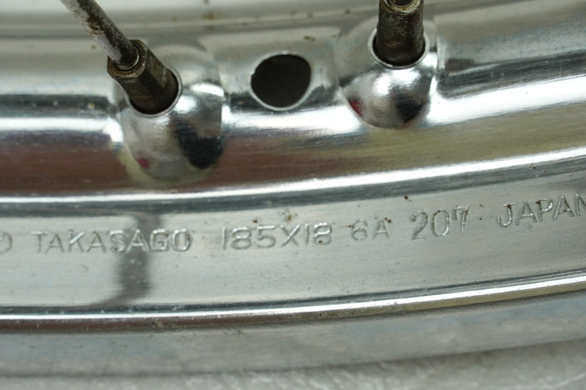 YAMAHA RD 250 1A2 Llanta delantera Rueda delantera Llanta de rueda delantera Buje Radios sin accidentes