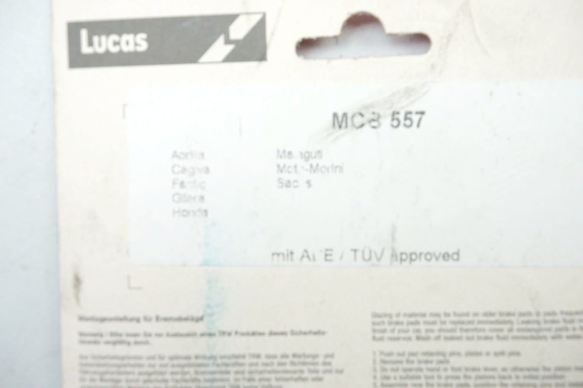 Pastillas de freno Lucas TRW MCB539 Yamaha Sachs - NUEVAS
