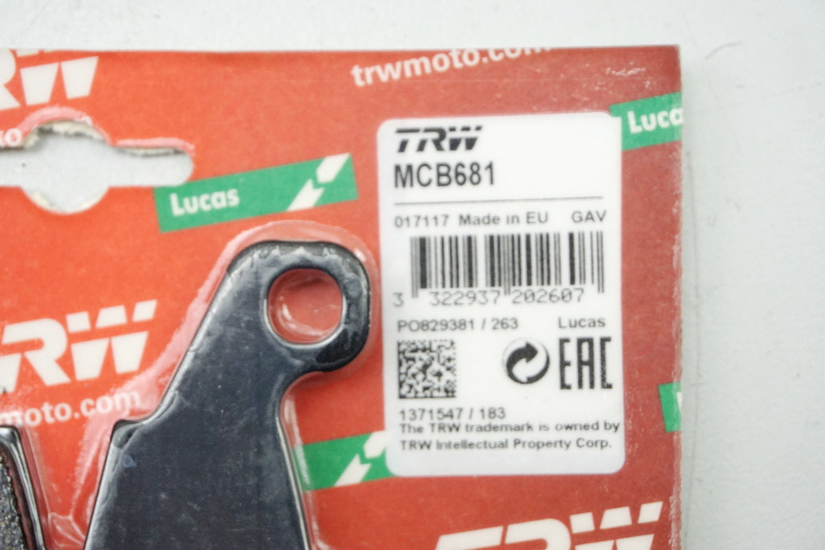 Pastillas de freno originales Lucas TRW MCB681 Kawasaki Suzuki - NUEVAS