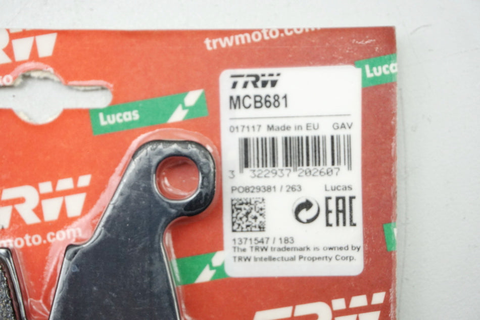 Pastillas de freno originales Lucas TRW MCB681 Kawasaki Suzuki - NUEVAS