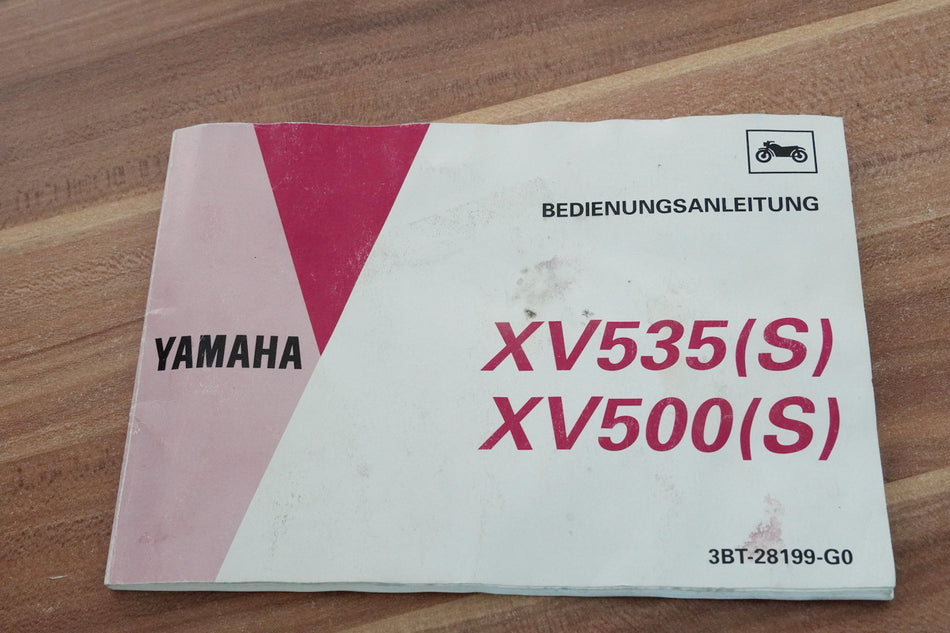 MANUAL DE INSTRUCCIONES YAMAHA XV 535 S / XV 500 S 3BT (3BT-28199-G0)