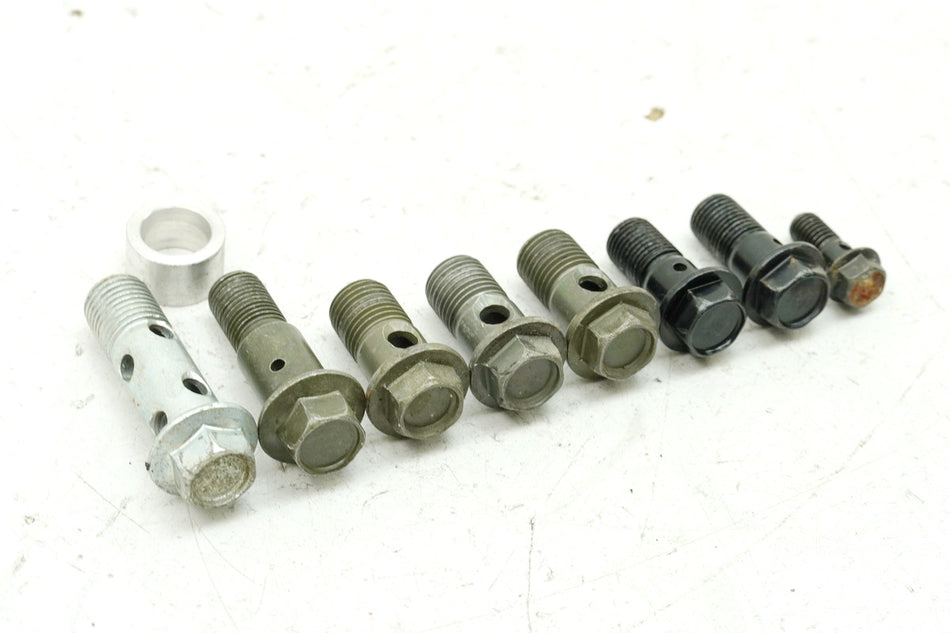 KAWASAKI ZZR 1100 D ZXT10D Tornillos banjo para la tubería de aceite el tubo flexible de aceite el radiador de aceite