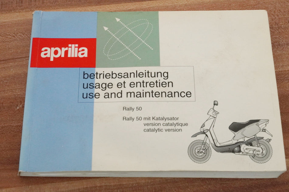 Aprilia Rally 50 Manual de instrucciones Manual del usuario