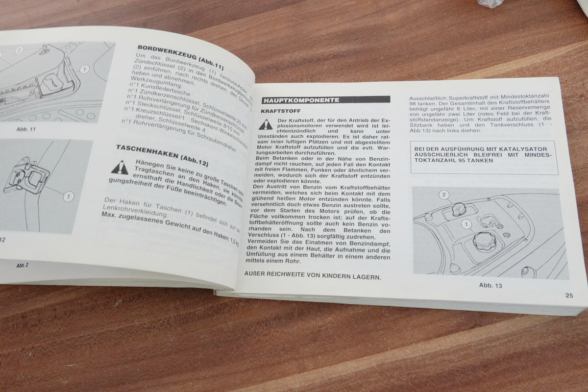 Aprilia Rally 50 Betriebsanleitung Handbuch Bedienungsanleitung