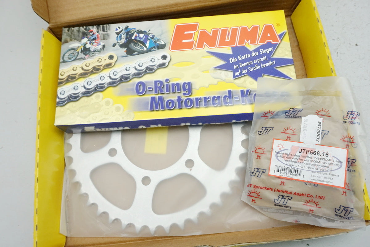Chain kit chain set Enuma 184-696 for Kawasaki ZX-9R Ninja 98-01 - NEW