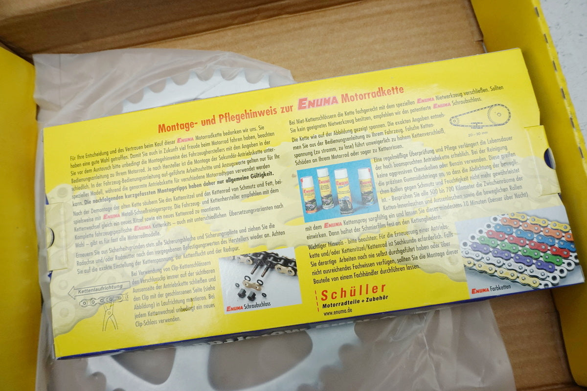 Chain kit chain set Enuma 184-696 for Kawasaki ZX-9R Ninja 98-01 - NEW
