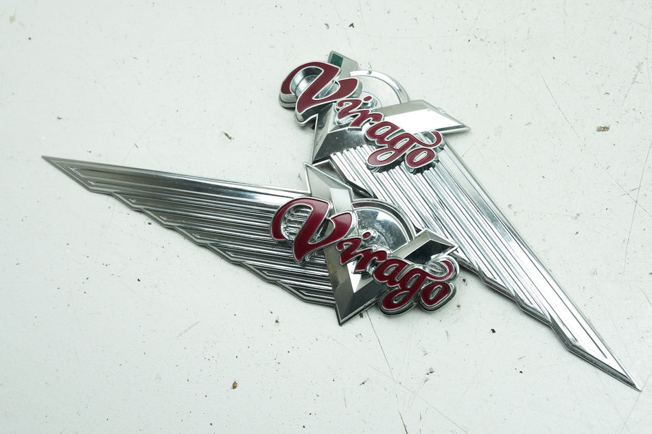 YAMAHA XV 1100 3LP - 750 4PW VIRAGO Tapa emblema del depósito cubierta embellecedor