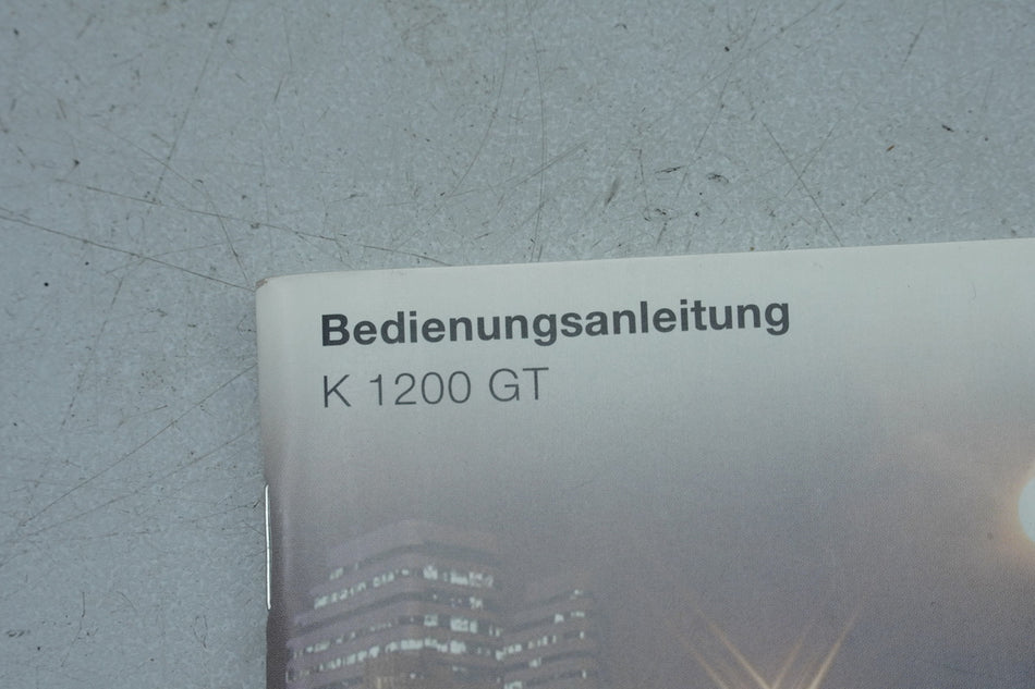 BMW K 1200 GT K12 Manual de instrucciones