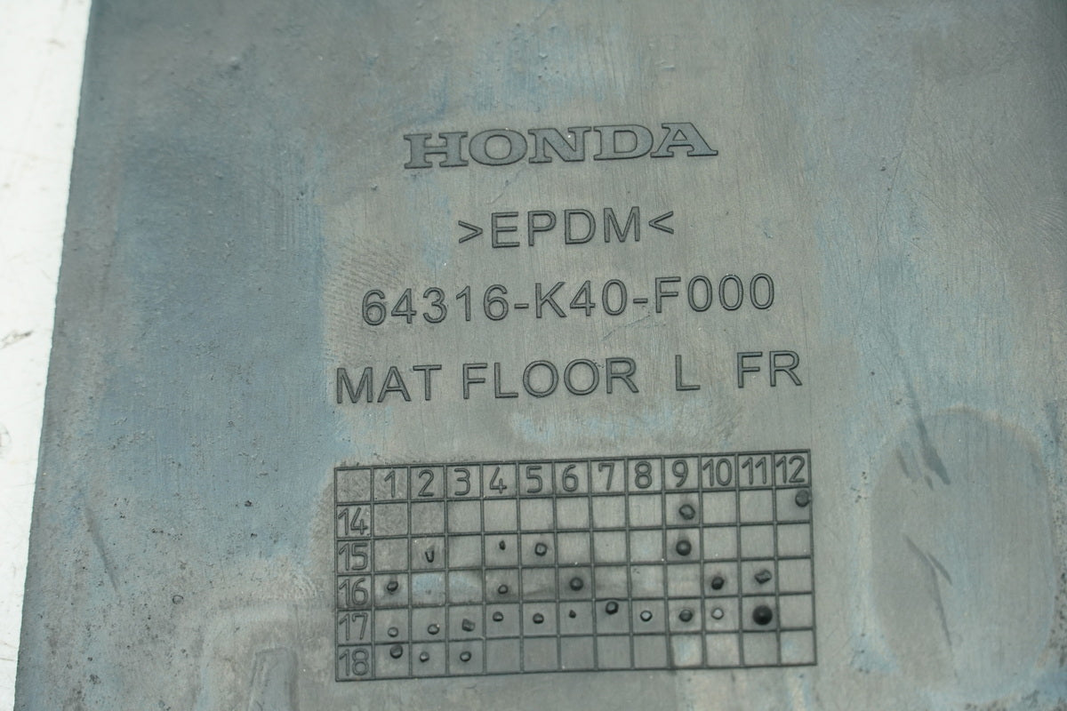 Honda NSS 125 AD JF69 Forza Tread Rubber Floor Mat Front Left & Rear (Footboard)