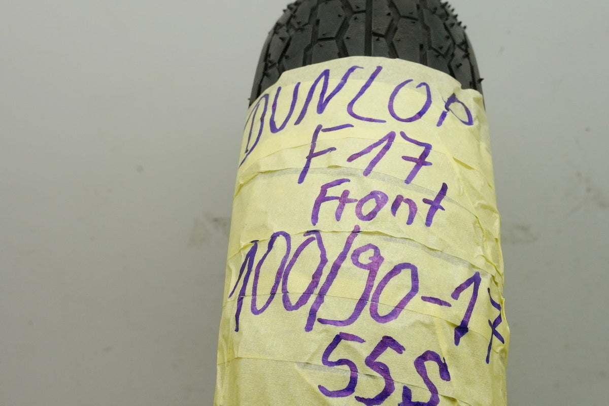 Dunlop F 17 100/ 90 17 (55S) Front Tire (e.g. for Kawasaki EL 250)