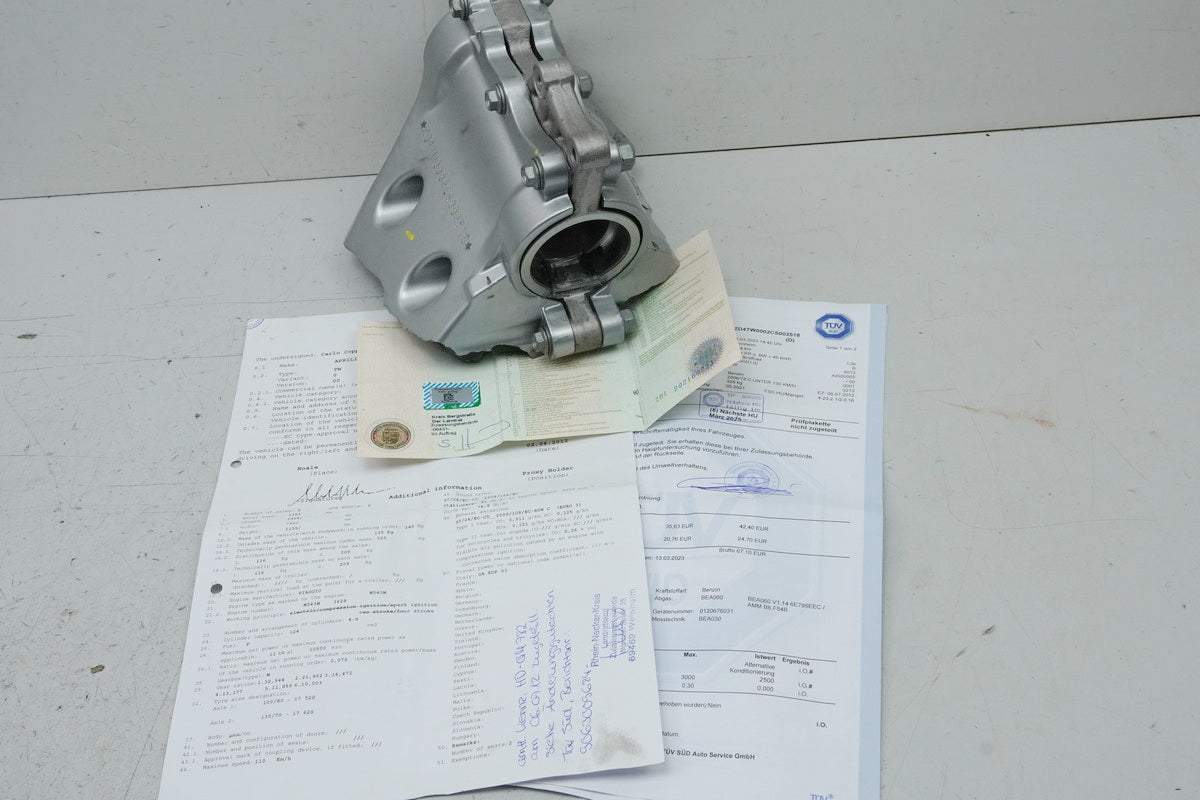 APRILIA RS 125 RS4 ZD4TW Rahmen & COC Rahmenkopf Dokumente Typenschild
