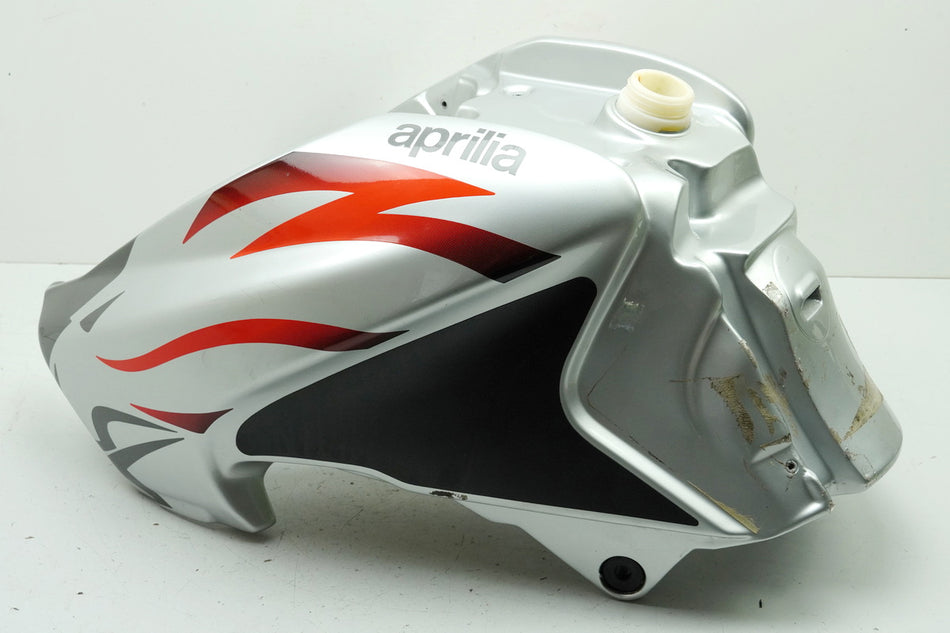 Aprilia Pegaso 650 660 Strada Tank Benzintank Kraftstofftank 2007 Grau/ Platinum