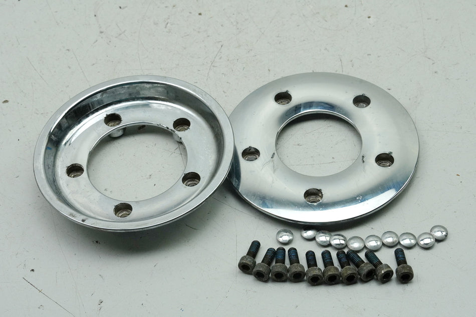 YAMAHA XV 750 4PW VIRAGO Cubierta Llanta Delantera Tapa Embellecedor Tornillos