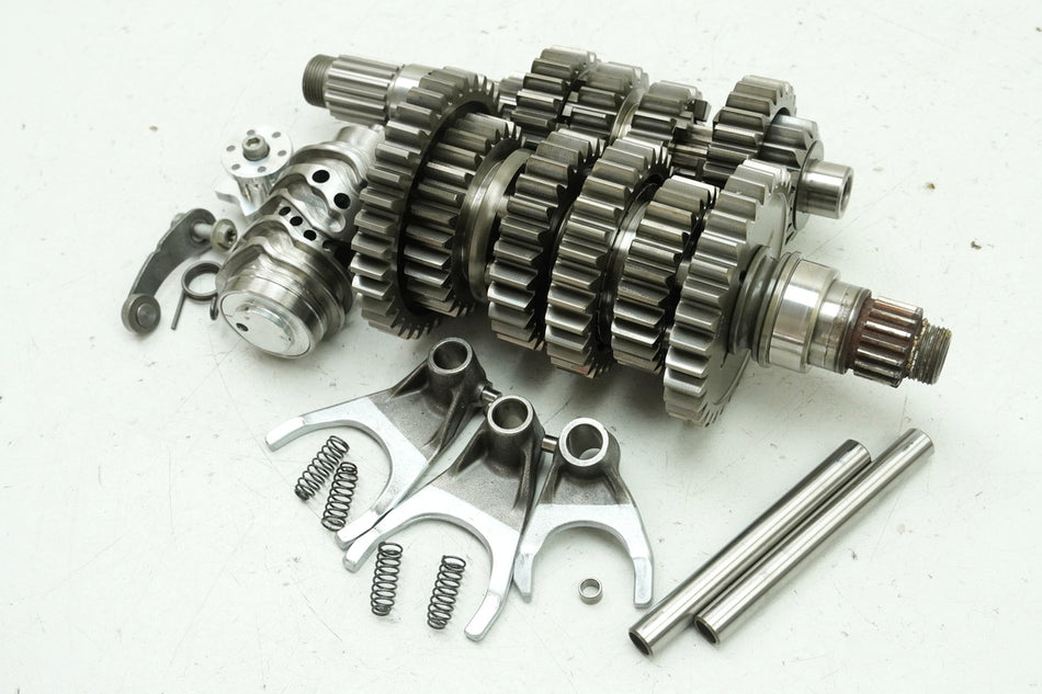 KTM 1290 SUPERDUKE Caja de cambios Eje de transmisión Eje de salida Tambor selector Horquillas selectoras