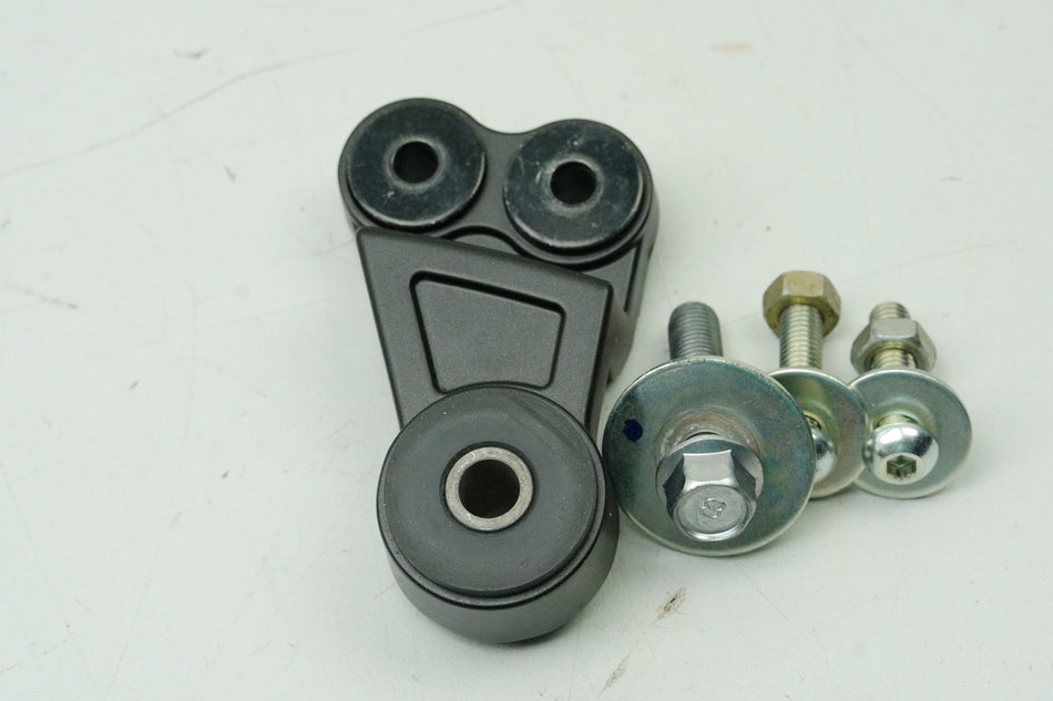 YAMAHA FZ8 N RN25 Soporte de escape silenciador original placa de sujeción NUEVO