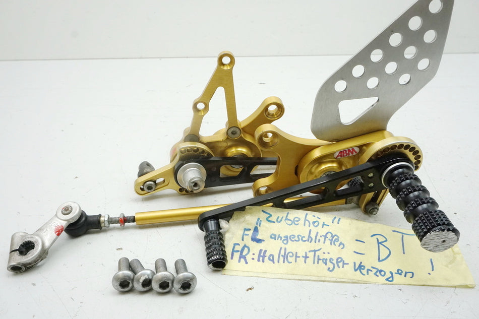 SUZUKI GSX-R 1000 WVBZ K3 K4 Sistema de reposapiés ABM Reposapiés Soporte Pedal de freno